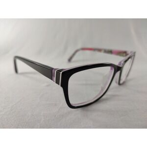 Vera Bradley Marcella Pink Swirls Eyeglasses Frames 51-17-135 Floral Black